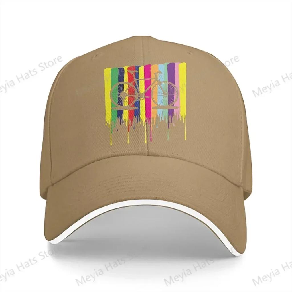 Rainbow Mtb Mountain Bike Cycling Multicolor Hat Peaked Womens Cap Personalized Visor Protection Hats