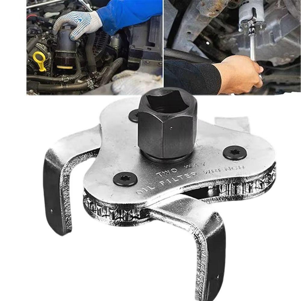 With 3 Jaw Three -claw Wrench 3Leg 2Way Universal Oil Filter Wrench Automobiles Filters