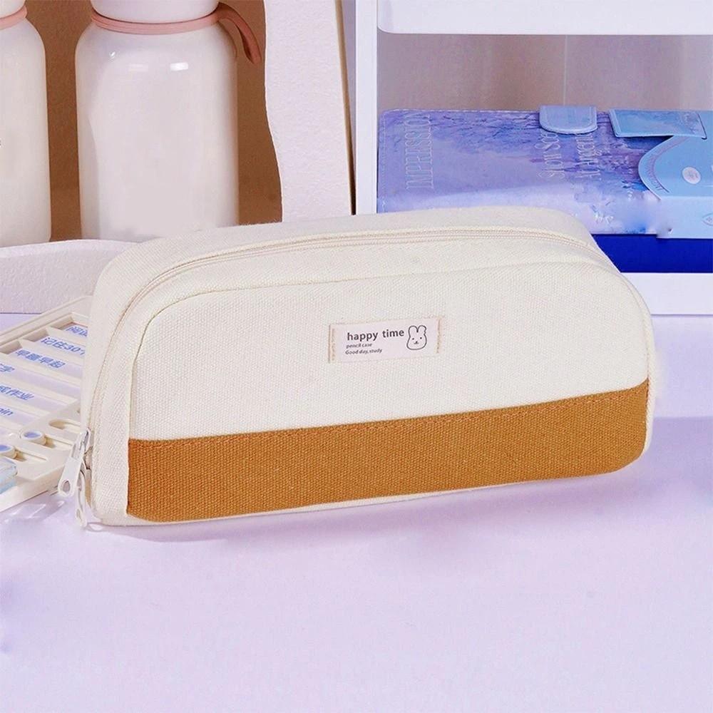 Cosmetic Pouch Pencil Bag Large Capacity Storage Bag Simple Stationery Bag Office
