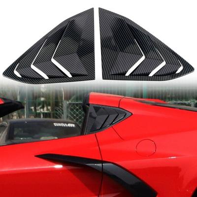 Пара Заднее Боковое Вентиляционное Отверстие Жалюзи Крышка Отделка Для Chevrolet Corvette C8 - Автоаксессуары Автозапчасти Углеродное волокно