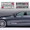 2 шт. Наклейка 3D эмблема на боковую дверь автомобиля Декорация для Peugeot 308 408 508 RCZ 208 3008 2008 206 207 108 406 407 408 206 207 208 306 307