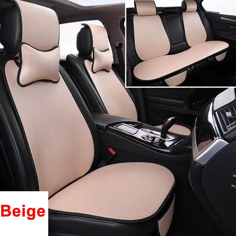 WTEMPO Летний комплект подушек для автомобиля Ice, крутая, удобная, дышащая, высококачественная, деловая, противоскользящая, двухслойная, вязаная подушка для автокресла