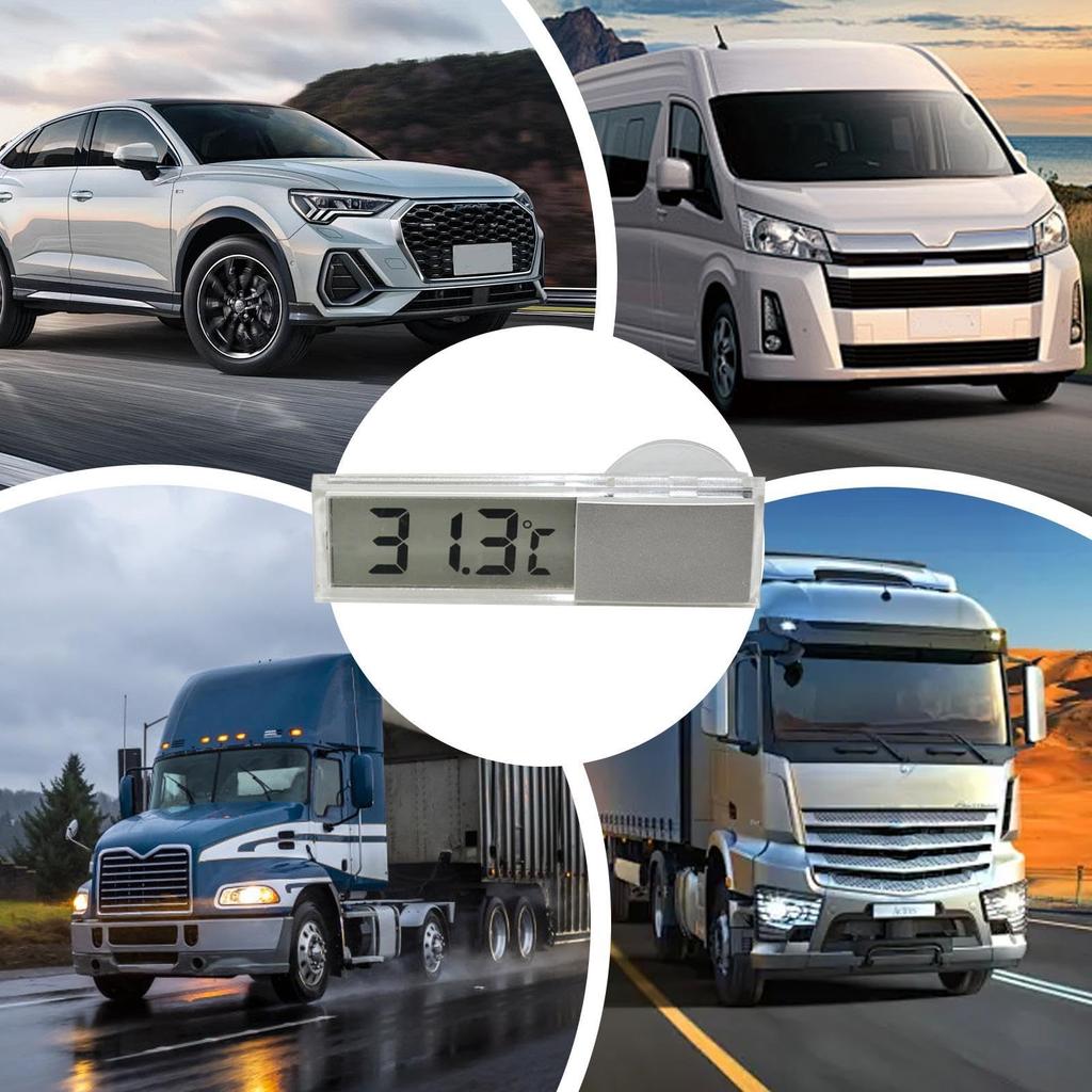 Car Clock and Temperature, Car Dashboard Digital Clock - Car Digital Dashboard Clock with