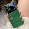 Солнечная Улыбка Серебристый Для IPhone 16 Pro Max 15 Pro 14 13 12 Mini 11 XS Max XR 7 8 Plus SE 2022 Закаленное Стекло Чехол для Телефона