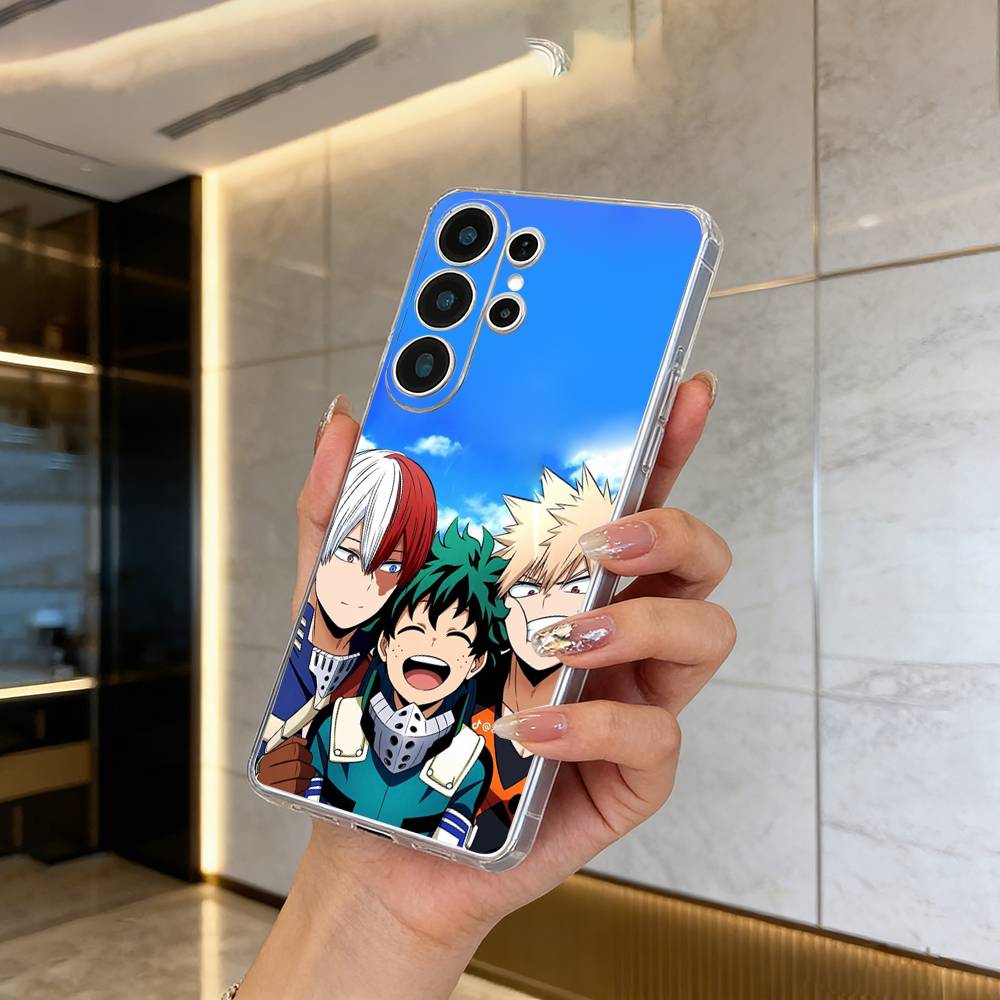 M-H-A-My Hero Academia Прозрачный мягкий силиконовый чехол для телефона для Samsung S25, S24, S21, S22, S23, S30, Ultra, S20, Plus