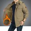 Autumn and Winter Retro Style New Cotton-padded Casual Washed Jacket Men's Assault Jacket Plus Velvet Padded Jacket