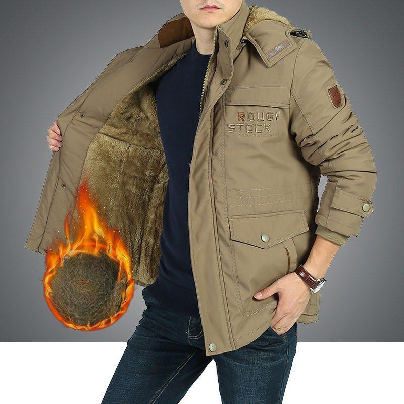 Autumn and Winter Retro Style New Cotton-padded Casual Washed Jacket Men's Assault Jacket Plus Velvet Padded Jacket