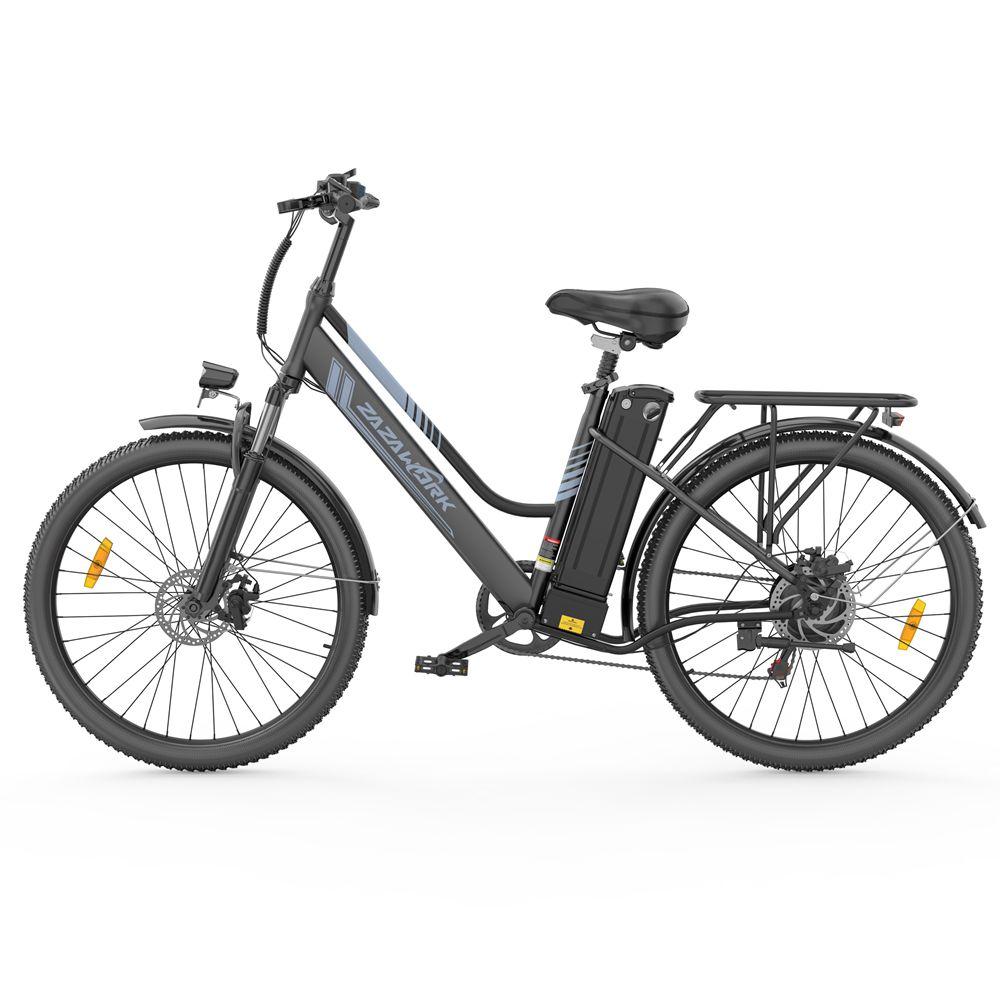 Electric Bicycle Zazawork C26 Pro 250W Motor 26" Tire City Electric Bike 36V 20Ah Urban Commuter Electric Bike 7 Speed Dual Disc Brakes