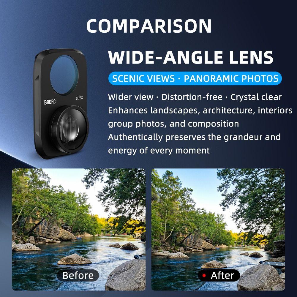 HD Wide Angle Filter Expansion Viewing Angle Lens for DJI Osmo Pocket 4P Gimbal Camera Accessories