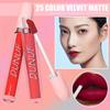 25 цветов матовой помады водостойкая стойкая невыцветающая нелипкая помада велюровая текстура, натуральные губы, красные оттенки тинта для губ