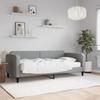 VidaXL Daybed with Mattress Light Grey 90x200 Cm Fabric 3196798