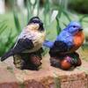 Миниатюрные фигурки птиц Мини-украшения Изделия ручной работы Игрушки-модели птиц Статуэтки птиц для парка Стол Кукольный домик Растение в горшке Спальня