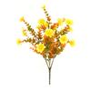 6 Pcs Artificial Fall Flowers UV Resistant Faux Plants Outdoor Decoration Realistic Fake Flower Bundles for Thanksgiving Porch Window Box Planter