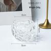 Nordic Glass Candlestick - Elegant Tea Light Holder for Weddings & Home Decor
