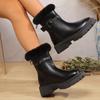Fashion Hot Selling Spring Autumn Women Boots Round Toe Solid Color Low Heel Casual Boots Women Fashion Lightweight Comfortable Shoes