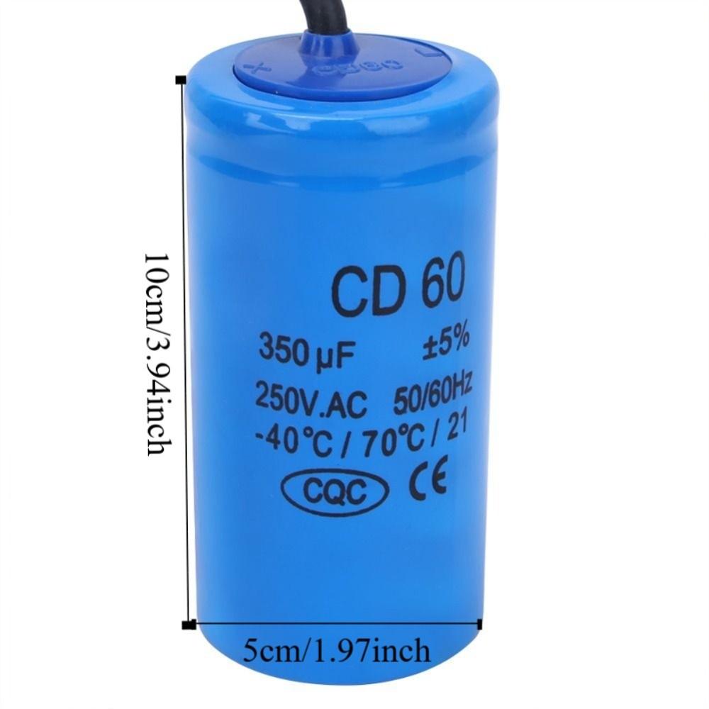 350uf Motor Starting Capacitor 250V AC Motor Run Capacitor Durable CD60 Run Capacitor AC Motor