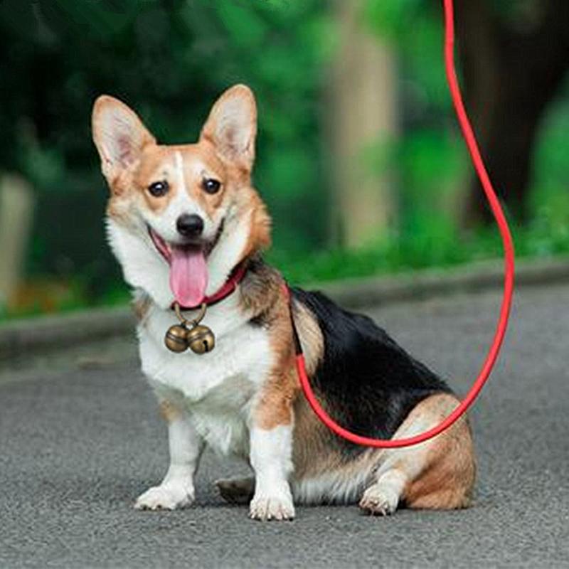 Benepaw Vintage Brass Dog Cat Bells Durable Crisp Sound Pet Tracker Jingle Bell With Key Ring Puppy Collar Necklace Bronze