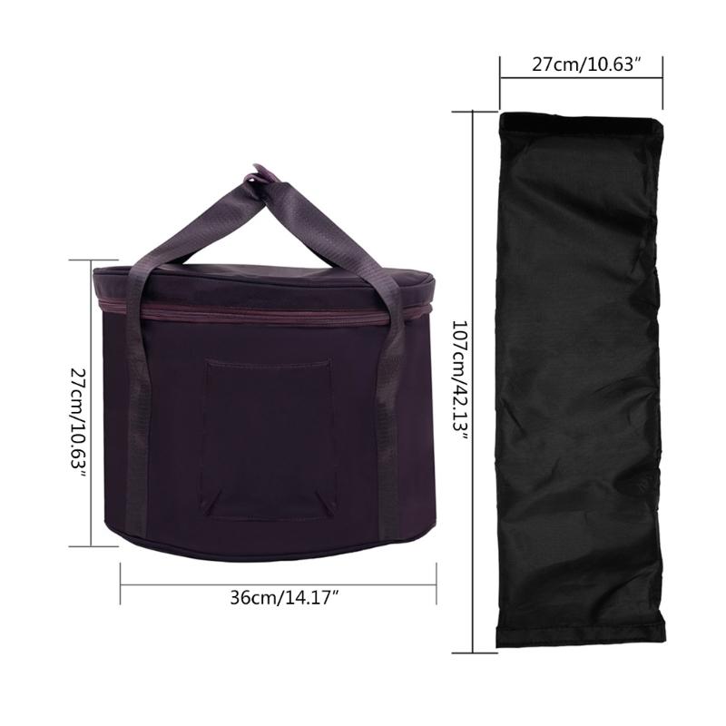 Portable Thicken Singing Bowl Carry Bag with Handle Carrying Cases Padded Travelling Bag Yoga Singing Bowl Carriers Bag