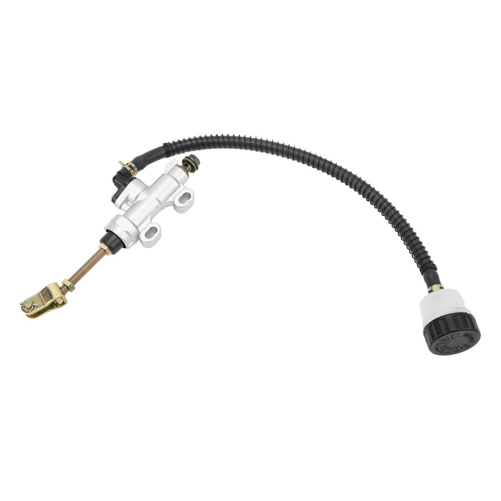 Motorcycle Rear Brake Pump Universal Rear Brake Master Cylinder with Reservoir for ATV Quad Dirt