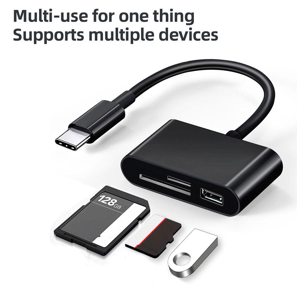 Высокоскоростная карта памяти Флэш-накопитель USB Type-C OTG Адаптер Кардридер