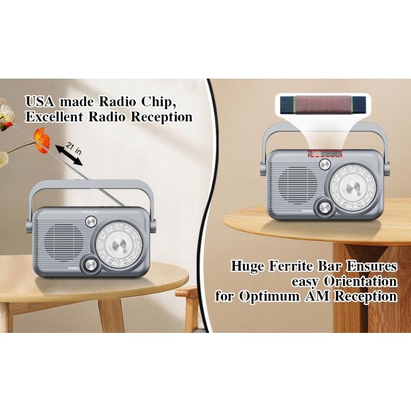 Multifunctional Wireless Bluetooth Speaker Full Band FM/AM Radio Card U Disk High Volume MP3 Player