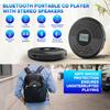 Bluetooth CD Player Portable Rechargeable Discman with Speakers & Headphones Walkman with USB Bluetooth MP3 U Disk Album-Player