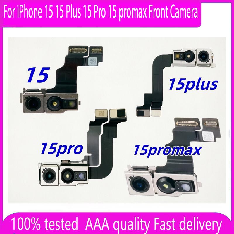 Front Camera Flex 100% Tested For iPhone 15 15 Plus 15 Pro 15 promax Front Camera Promixity Light Sensor Cable Replacement Part