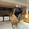 Schoolbag solid color backpack new large-capacity student backpack men's fashion lightweight portable simple schoolbag women's wholesale
