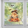 Halloween Cute Puppy Pumpkin Bat Glass Doors and Windows Home Decorative Window Stickers