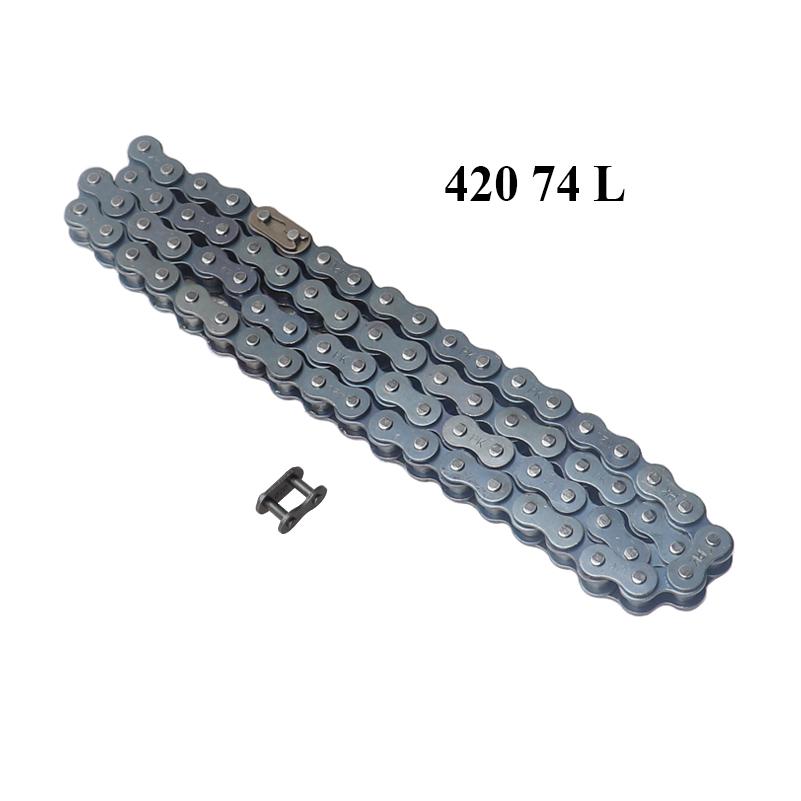 Motorcycle 420 Chains 74/78/106/110 Links Drive Chain Link For 50cc 70cc 90cc 110cc 125cc Pit Dirt Bike Scooter ATV Buggy Quad