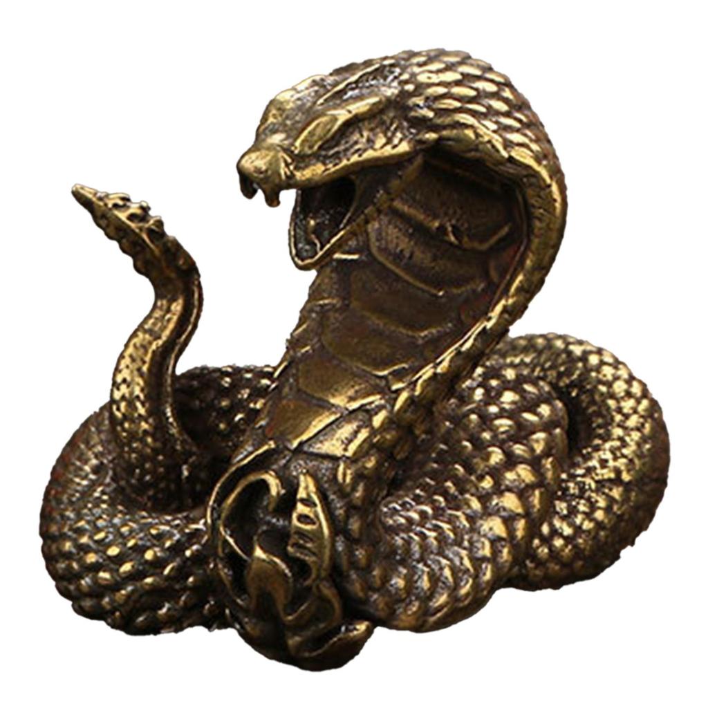 Зодиакальные фигурки змей, миниатюрный орнамент, статуя, настольное медное ремесло