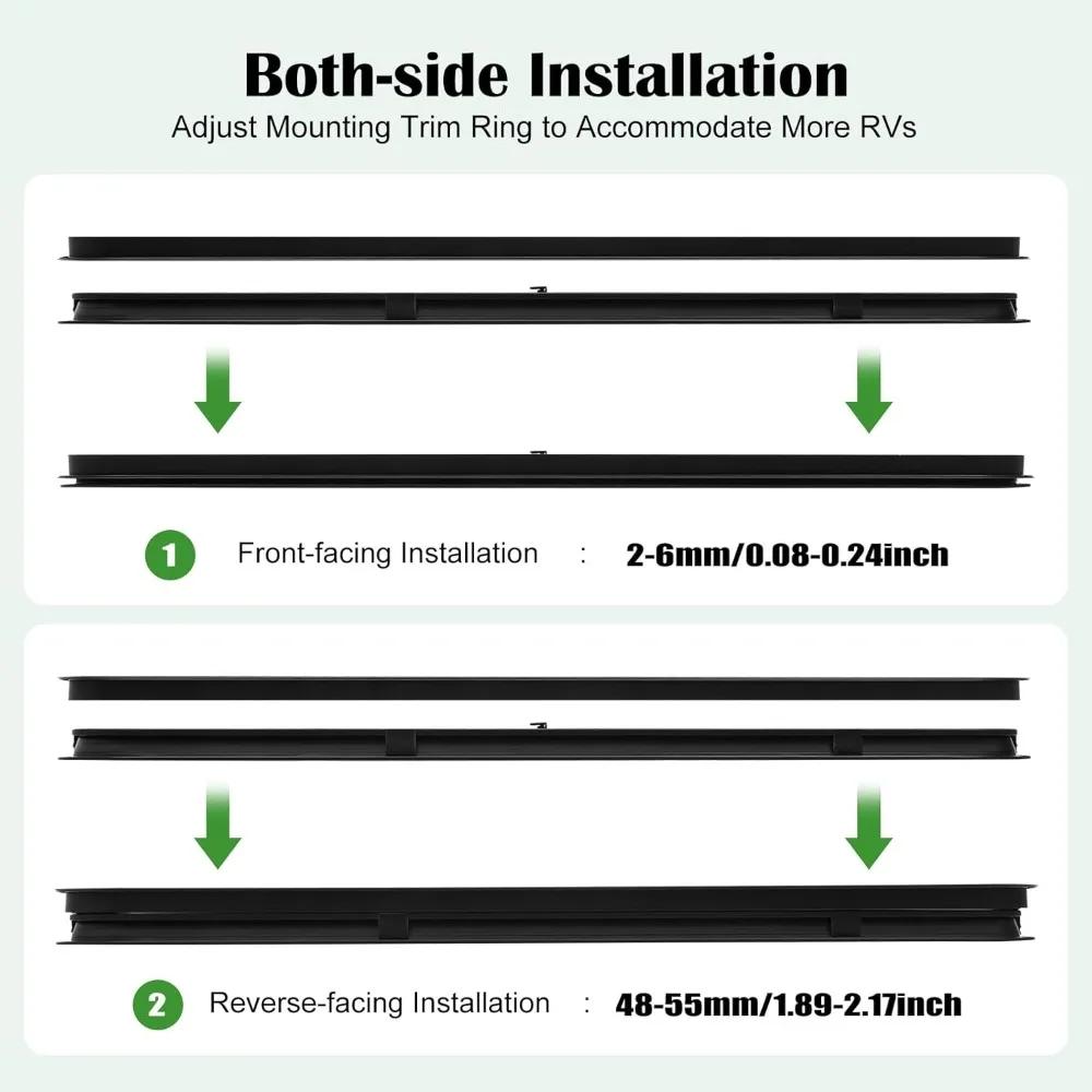 Универсальное окно для RV 42" Ш x 12" В, Горизонтальное раздвижное стекло «капля» | Стеклянное окно для RV | Замена окна для RV Окно для прицепа