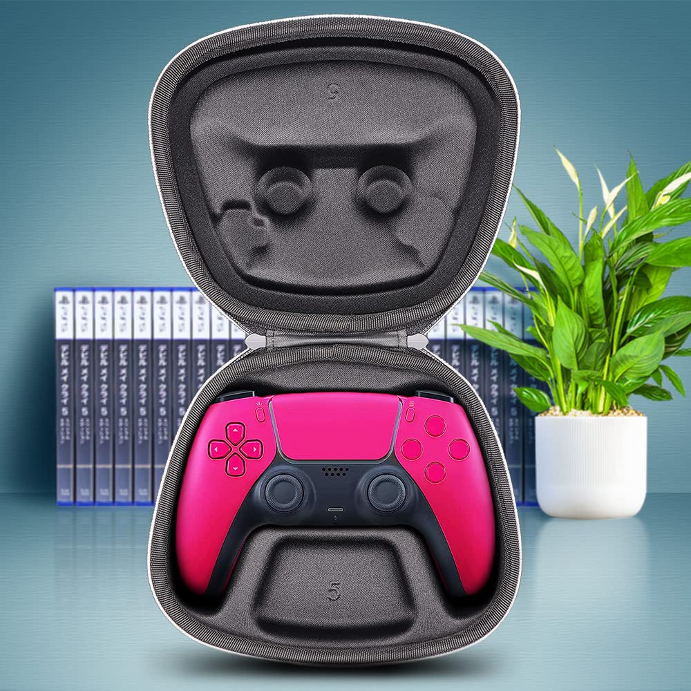 Чехол для хранения контроллера sisma для беспроводного контроллера Dual Sense, защитный чехол, противоударный чехол, защищает весь контроллер "Черный"