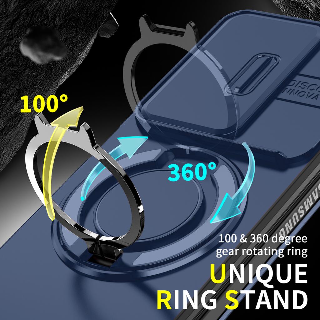 Shockproof Finger Ring Holder Phone Case for Samsung Galaxy Z Fold7 5G Fold6 Fold 7 ZFold7 Fold 6
