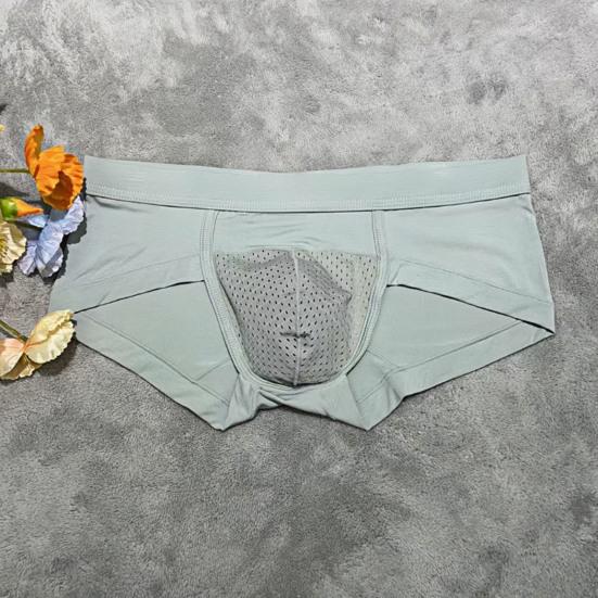 Мужские трусы из модальной ткани с высокой эластичностью, дышащее нижнее белье, U-образный дизайн, средняя талия, трусики для повседневной носки