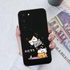 Case For Samsung Galaxy S22 S23+ S20 S21 Plus Ultra S 20 21 Cute Cat Owl Pattern Protective Liquid Square Silicone Case Bumpers For Samsung S23 Fundas
