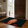 Pearl2022 Horror Film Floor Mat Soft Flannel Absorbent Mat Non-Slip Rug Home Bedroom Bathroom