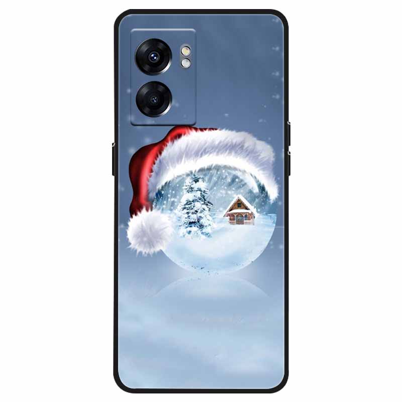 Чехол для OPPO Realme C33 C30s Рождественский Силиконовый Мягкий ТПУ Чехлы для Realme 9 Pro Plus Coque Realme8 5G Новогодний Подарок Funda