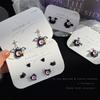 "Exquisite Cartoon Flying Monster Earrings - Silver Needle, Funny & Unique for Students"