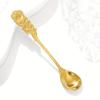 1 шт., ложка с ручкой из нержавеющей стали, золотая ложка для размешивания, десертная кофейная ложка, столовая ложка для свадебного банкета, столовые приборы для отелей