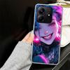 Чехол с принтом Аркейн Джинкс для телефона Xiaomi Redmi Note 14 13 12 11 Pro Plus Чехол 14S 12S 11S 11E 11T 10S 10 9S 9 Силиконовый Funda