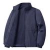 Men's Jacket Spring and Autumn New Fatty Fat Big Size Casual Stand Collar Solid Color Loose Jacket Top