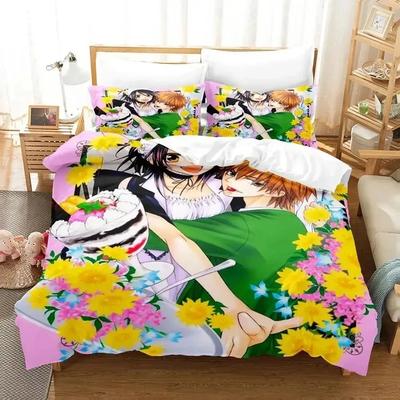 Аниме Kaichou Wa Maid-Sama Усуи Такumi Мисаки Комплект постельного белья Мальчики Девочки Двуспальный Queen Size Пододеяльник Наволочка Постельное Мальчики Взрослые