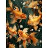 5d DIY Diamond Painting Cross Stitch Goldfish Pearl Diamond Embroidery Mosaic Full Round Drill Home Decor