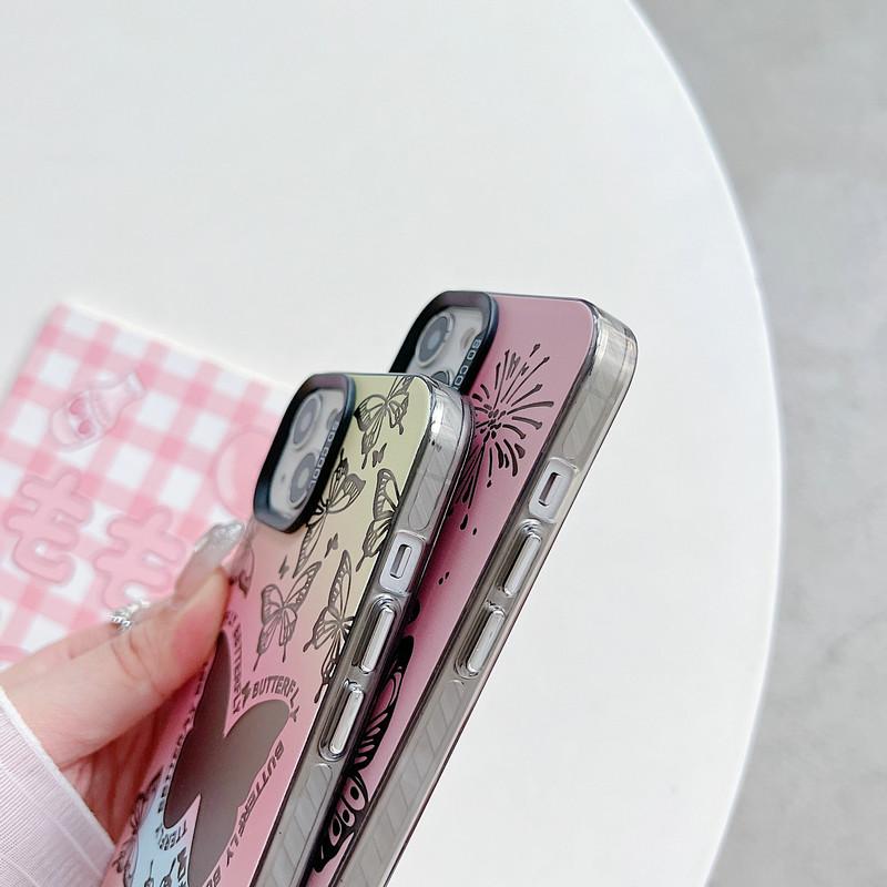 Модернизированный модный чехол IMD с принтом бабочки, противоударный защитный мягкий чехол из ТПУ, полная задняя крышка для Xiaomi Redmi