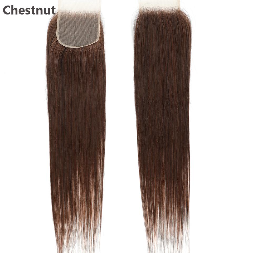 Magicae 4X4 Lace Closure Straight 22Inches Blond 27/613 Highlight Synthetic Heat Resistant Pre-Plucked Transparent Lace Hair