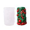 Clown Embossed Cylinder Silicone Candle Mould Food Grade Silicone For Making Candle Soap Chocolate Holiday Decoration