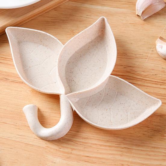 Condiment Container Easy To Clean Pack Sauces Reusable 3 Grids Soy Sauce Dipping Dish Appetizer Tray Household Supplies