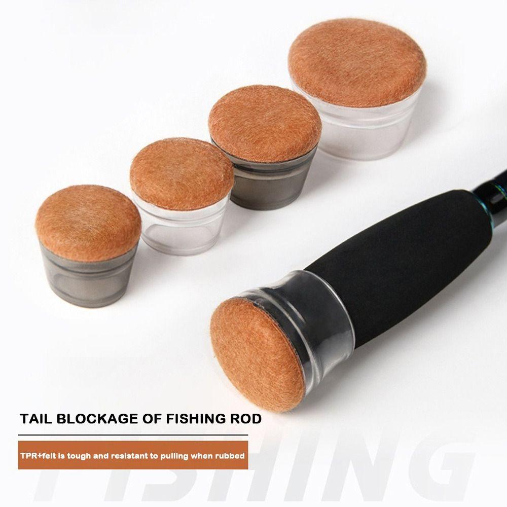 Silicagel Fishing Rod Handle Protective Case Random Color Back Block Fishing Rod