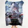 Game W Wuthering W Waves Throw Flannel Throw Blanket Suitable for Sofa Living Room Bedroom
